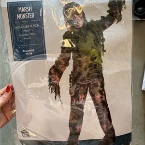 Marsh Monster Kids Costume - Green and Brown